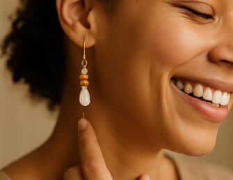 Woman with earrings